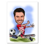 Bild von erstellung karikatur fussballjpg | Individuelle 🎁 persönliche 🎁 personalisierte Geschenke bedruckt ▪ bestickt ▪ graviert