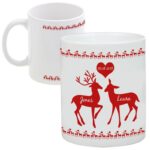 Bild von tasse rehe mit personalisierjpg | Individuelle 🎁 persönliche 🎁 personalisierte Geschenke bedruckt ▪ bestickt ▪ graviert