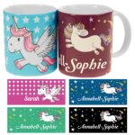 Bild von tasse einhorn mit personalisjpg | Individuelle 🎁 persönliche 🎁 personalisierte Geschenke bedruckt ▪ bestickt ▪ graviert