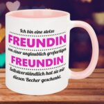 Bild von tasse stolze freundinjpg | Individuelle 🎁 persönliche 🎁 personalisierte Geschenke bedruckt ▪ bestickt ▪ graviert