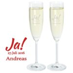 Bild von   sektglas set jajpg | Individuelle 🎁 persönliche 🎁 personalisierte Geschenke bedruckt ▪ bestickt ▪ graviert