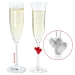 Bild von sektglas initialejpg | Individuelle 🎁 persönliche 🎁 personalisierte Geschenke bedruckt ▪ bestickt ▪ graviert