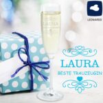 Bild von sektglas beste trauzeugin mijpg | Individuelle 🎁 persönliche 🎁 personalisierte Geschenke bedruckt ▪ bestickt ▪ graviert