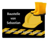 Bild von fussmatte bauzimmerjpg | Individuelle 🎁 persönliche 🎁 personalisierte Geschenke bedruckt ▪ bestickt ▪ graviert