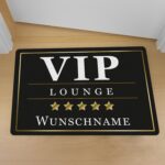 Bild von fussmatte vip mit wunschnamenjpg | Individuelle 🎁 persönliche 🎁 personalisierte Geschenke bedruckt ▪ bestickt ▪ graviert