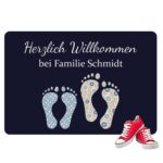 Bild von   fussmatte fuesse mit namenjpg | Individuelle 🎁 persönliche 🎁 personalisierte Geschenke bedruckt ▪ bestickt ▪ graviert