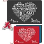 Bild von fussmatte meine stadt meinjpg | Individuelle 🎁 persönliche 🎁 personalisierte Geschenke bedruckt ▪ bestickt ▪ graviert