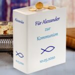 Bild von sparbuch zur kommunion mit wunjpg | Individuelle 🎁 persönliche 🎁 personalisierte Geschenke bedruckt ▪ bestickt ▪ graviert