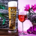 Bild von wein bier set mr mrs rightjpg | Individuelle 🎁 persönliche 🎁 personalisierte Geschenke bedruckt ▪ bestickt ▪ graviert