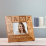 Bild von bilderrahmen aus holz mit gravjpg | Individuelle 🎁 persönliche 🎁 personalisierte Geschenke bedruckt ▪ bestickt ▪ graviert