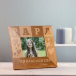 Bild von bilderrahmen aus holz mit gravjpg | Individuelle 🎁 persönliche 🎁 personalisierte Geschenke bedruckt ▪ bestickt ▪ graviert