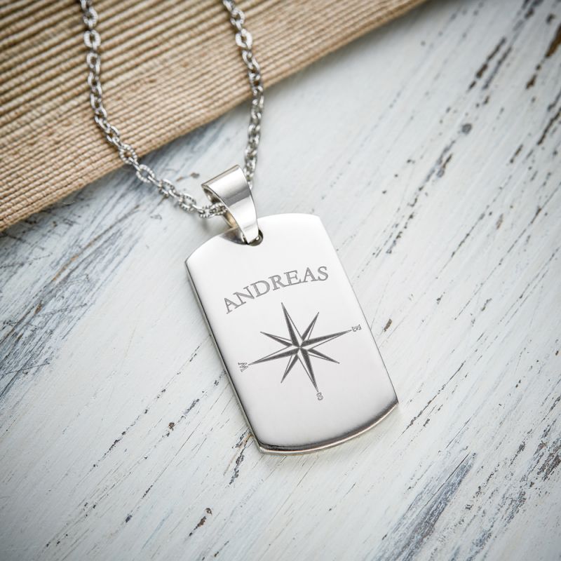 Bild von dog tag kette mit gravur komjpg | Individuelle 🎁 persönliche 🎁 personalisierte Geschenke bedruckt ▪ bestickt ▪ graviert