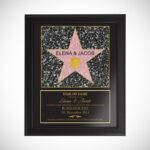 Bild von star of fame zur hochzeit pejpg | Individuelle 🎁 persönliche 🎁 personalisierte Geschenke bedruckt ▪ bestickt ▪ graviert