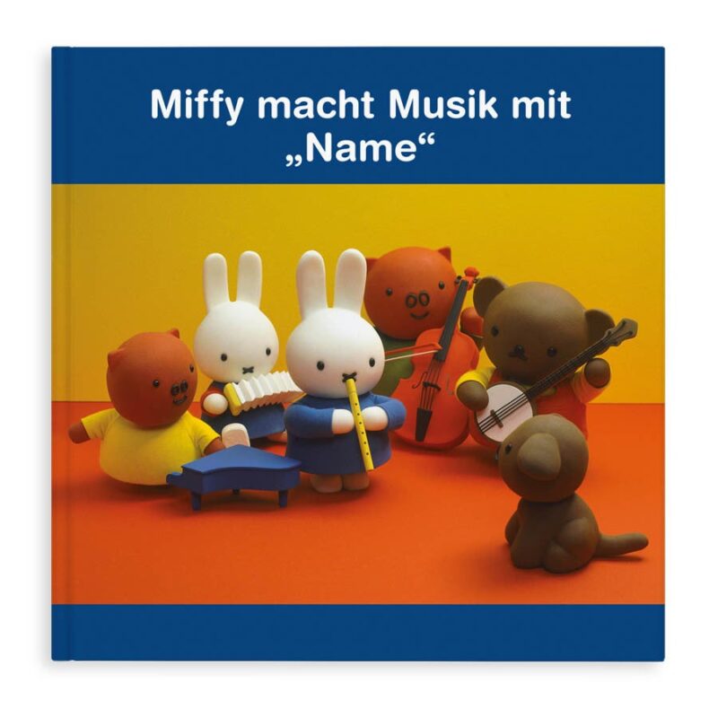 Bild von miffy macht musik hardcoverjpg | Individuelle 🎁 persönliche 🎁 personalisierte Geschenke bedruckt ▪ bestickt ▪ graviert