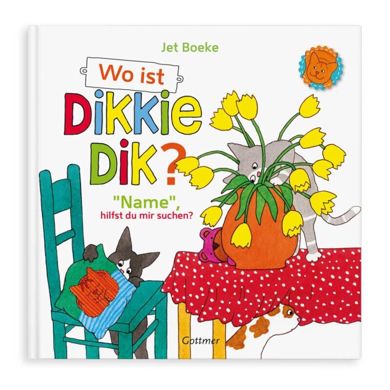 Bild von   buch mit namen wo ist dikkiejpg | Individuelle 🎁 persönliche 🎁 personalisierte Geschenke bedruckt ▪ bestickt ▪ graviert