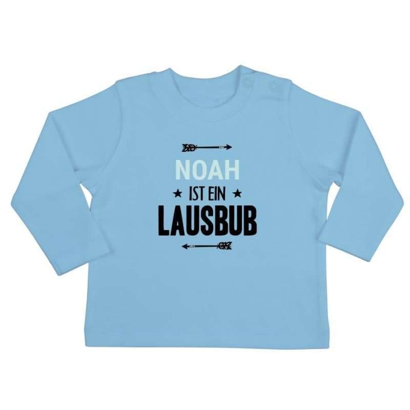 Bild von baby langarmshirt babyblaujpg | Individuelle 🎁 persönliche 🎁 personalisierte Geschenke bedruckt ▪ bestickt ▪ graviert