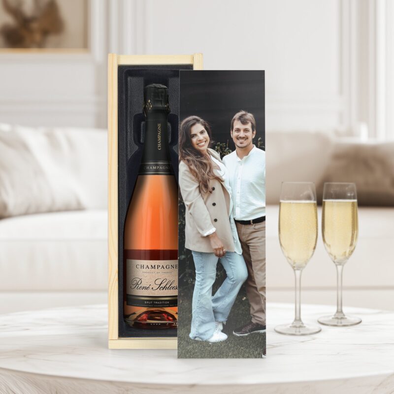 Bild von rose champagner mit bedrucktejpg | Individuelle 🎁 persönliche 🎁 personalisierte Geschenke bedruckt ▪ bestickt ▪ graviert