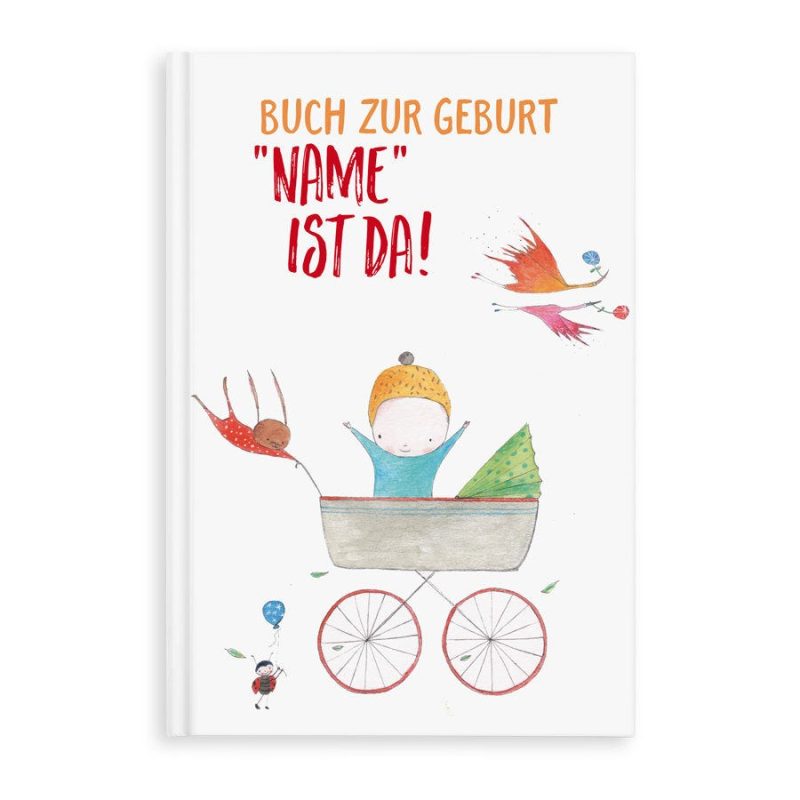 Bild von buch mit namen geburtsbuchjpg | Individuelle 🎁 persönliche 🎁 personalisierte Geschenke bedruckt ▪ bestickt ▪ graviert