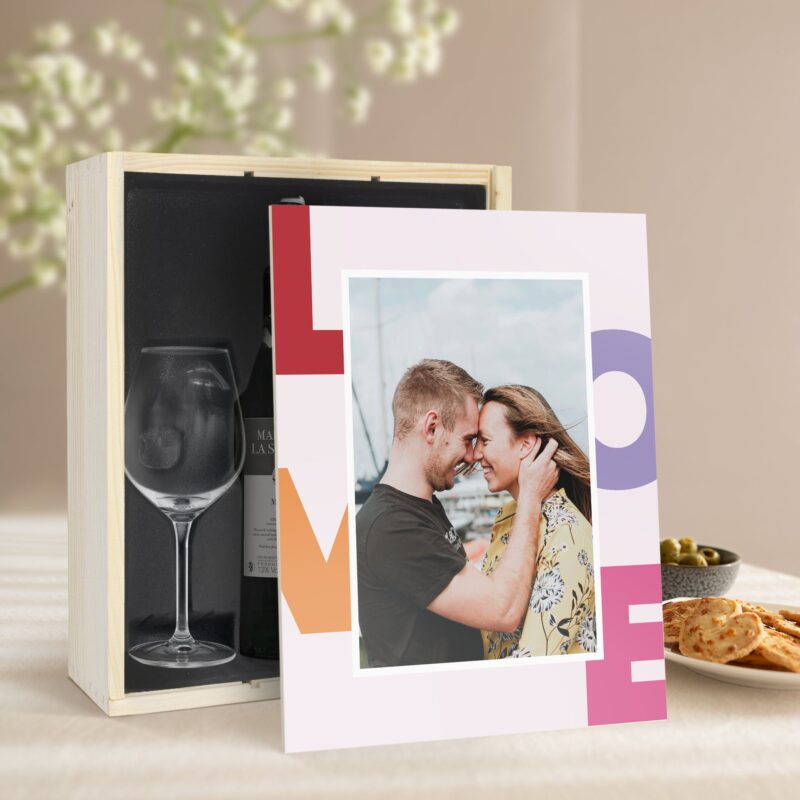 Bild von geschenkset wein mit glaesernjpg | Individuelle 🎁 persönliche 🎁 personalisierte Geschenke bedruckt ▪ bestickt ▪ graviert