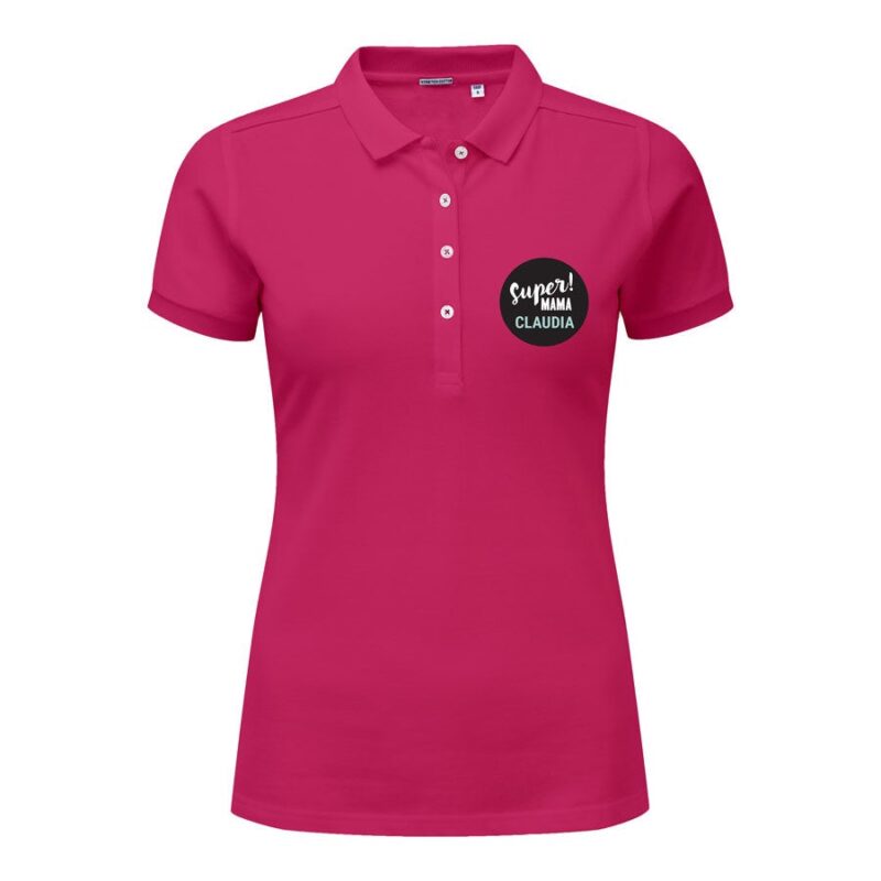 Bild von poloshirt damen fuchsia sjpg | Individuelle 🎁 persönliche 🎁 personalisierte Geschenke bedruckt ▪ bestickt ▪ graviert