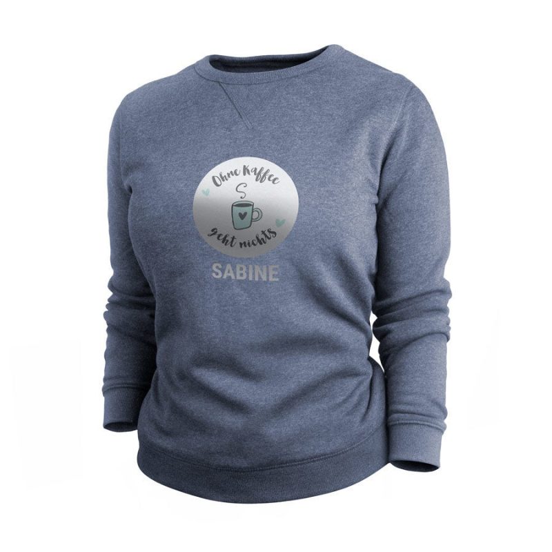 Bild von pullover damen blau xxljpg | Individuelle 🎁 persönliche 🎁 personalisierte Geschenke bedruckt ▪ bestickt ▪ graviert