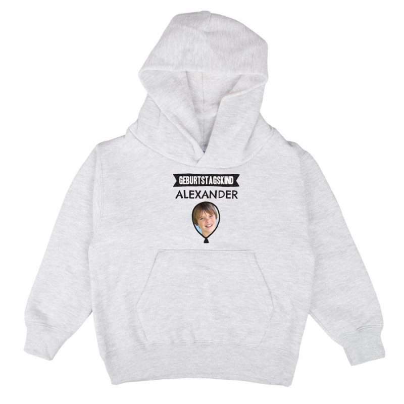 Bild von hoodie kinder grau jahrjpg | Individuelle 🎁 persönliche 🎁 personalisierte Geschenke bedruckt ▪ bestickt ▪ graviert