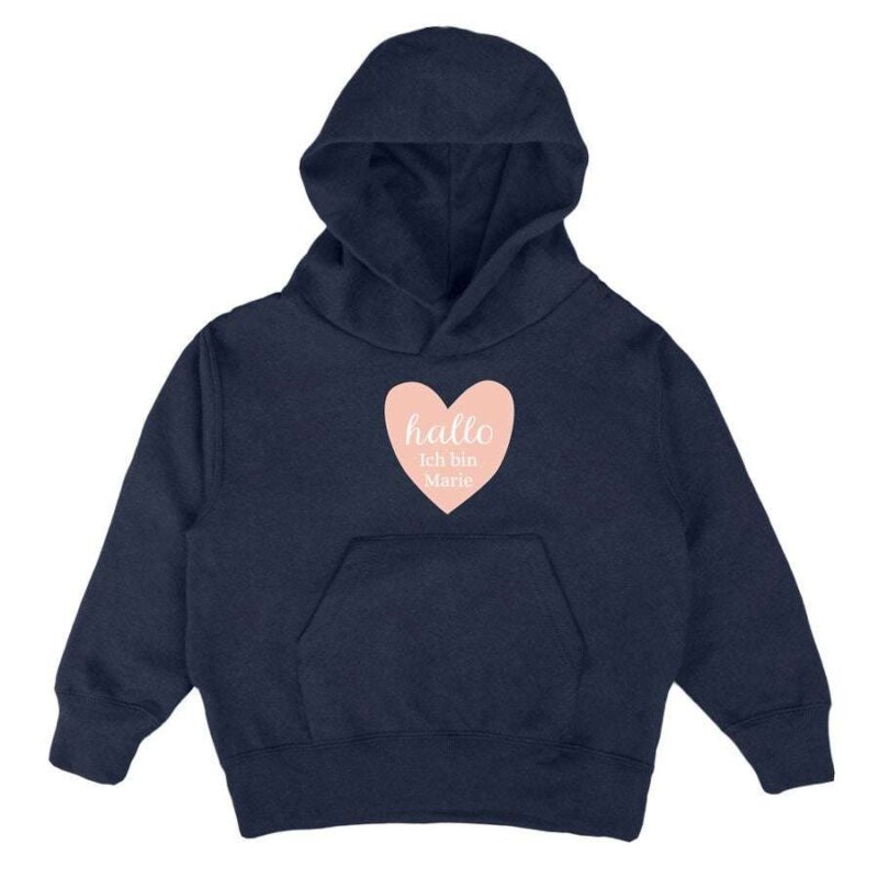 Bild von hoodie kinder navy jahrjpg | Individuelle 🎁 persönliche 🎁 personalisierte Geschenke bedruckt ▪ bestickt ▪ graviert