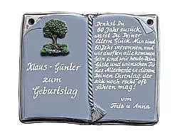 Bild von keramikschild als buch fuer ehjpg | Individuelle 🎁 persönliche 🎁 personalisierte Geschenke bedruckt ▪ bestickt ▪ graviert