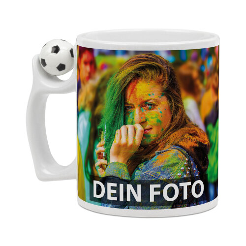 Bild von tasse mit fussballjpg | Individuelle 🎁 persönliche 🎁 personalisierte Geschenke bedruckt ▪ bestickt ▪ graviert