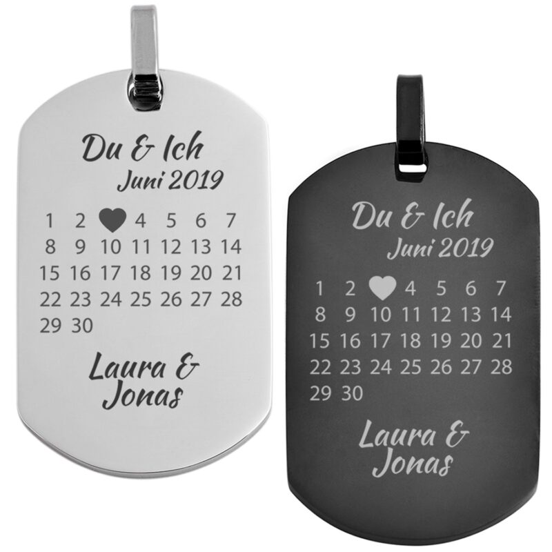 Bild von dogtag schoenster tag mit wujpg | Individuelle 🎁 persönliche 🎁 personalisierte Geschenke bedruckt ▪ bestickt ▪ graviert