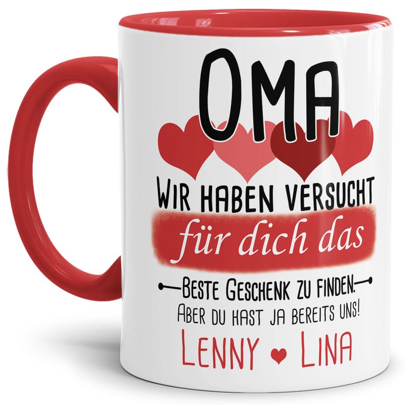 Bild von tasse von wunschnamen fr omajpg | Individuelle 🎁 persönliche 🎁 personalisierte Geschenke bedruckt ▪ bestickt ▪ graviert