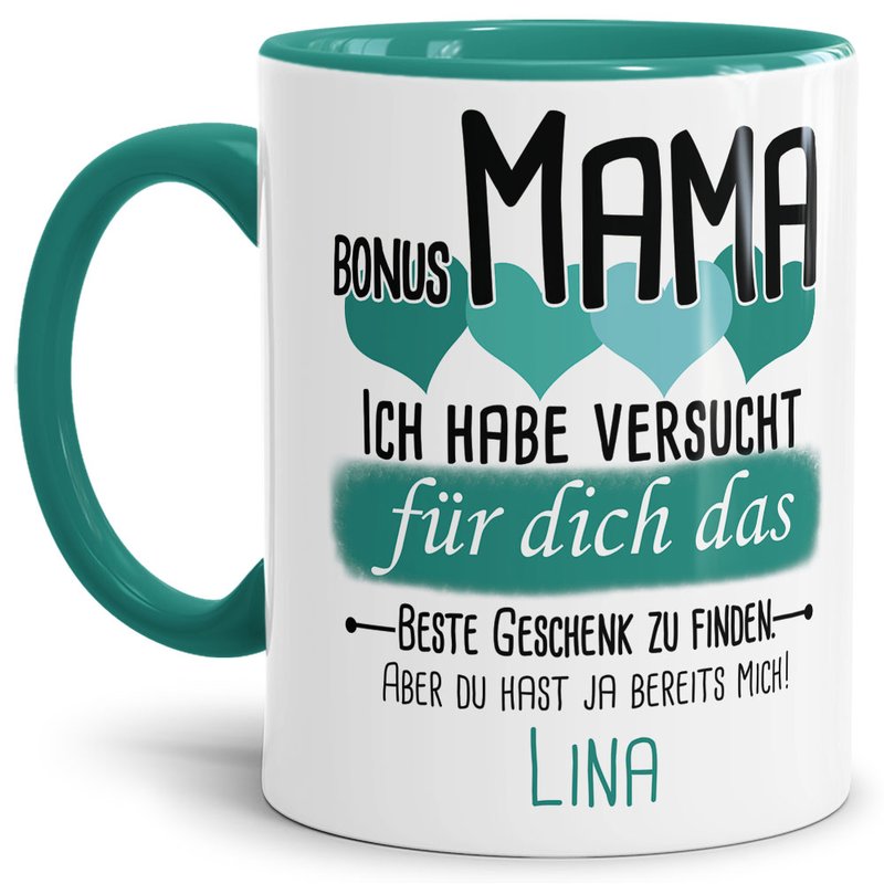 Bild von tasse von wunschname fr bonujpg | Individuelle 🎁 persönliche 🎁 personalisierte Geschenke bedruckt ▪ bestickt ▪ graviert