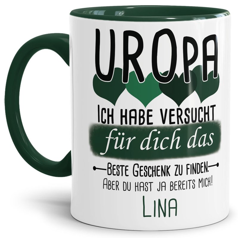 Bild von tasse von wunschname fr uropjpg | Individuelle 🎁 persönliche 🎁 personalisierte Geschenke bedruckt ▪ bestickt ▪ graviert