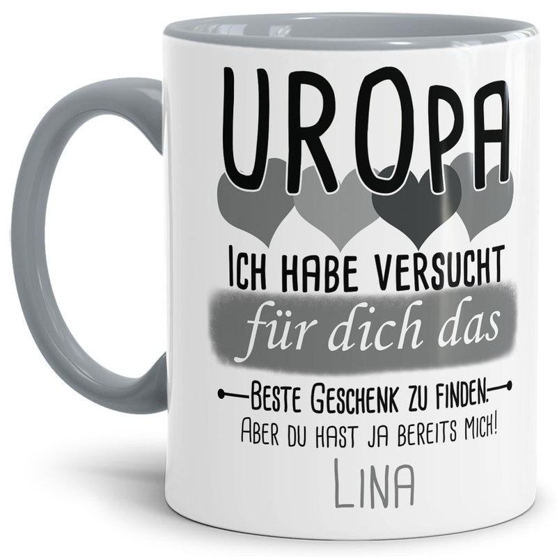 Bild von tasse von wunschname fr uropjpg | Individuelle 🎁 persönliche 🎁 personalisierte Geschenke bedruckt ▪ bestickt ▪ graviert