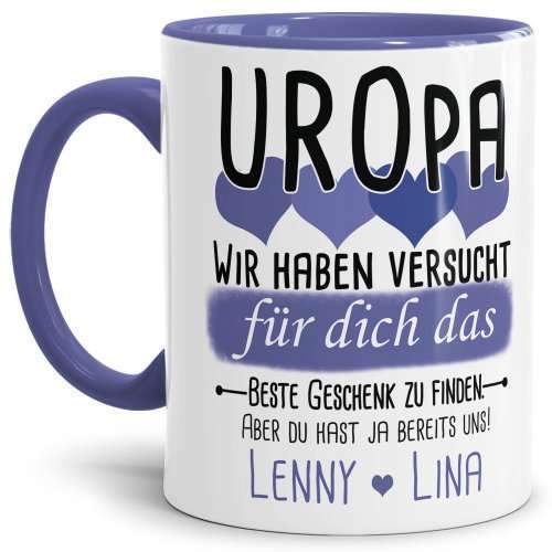 Bild von tasse von wunschnamen fr urojpg | Individuelle 🎁 persönliche 🎁 personalisierte Geschenke bedruckt ▪ bestickt ▪ graviert