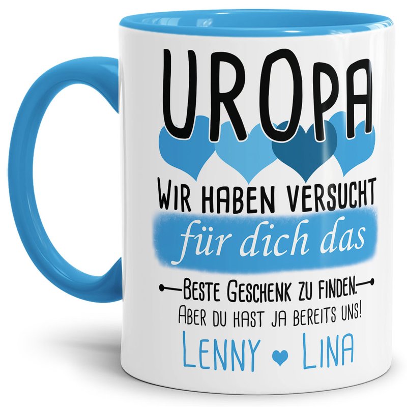 Bild von tasse von wunschnamen fr urojpg | Individuelle 🎁 persönliche 🎁 personalisierte Geschenke bedruckt ▪ bestickt ▪ graviert