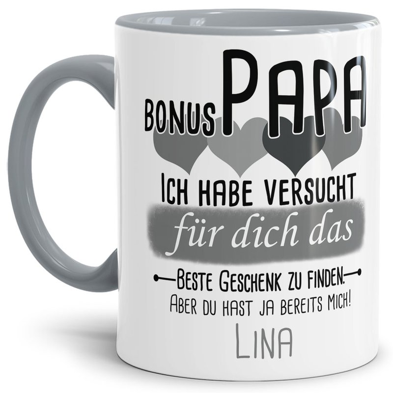 Bild von tasse von wunschname fr bonujpg | Individuelle 🎁 persönliche 🎁 personalisierte Geschenke bedruckt ▪ bestickt ▪ graviert