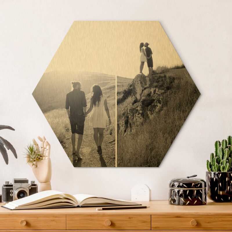 Bild von hexagon bild alu dibond designjpg | Individuelle 🎁 persönliche 🎁 personalisierte Geschenke bedruckt ▪ bestickt ▪ graviert