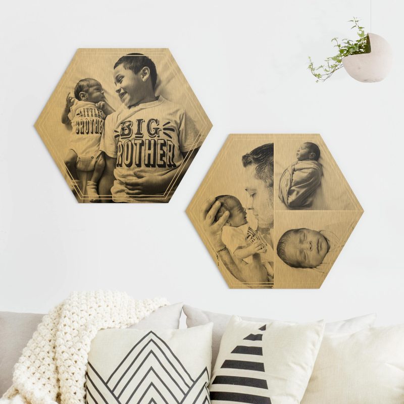 Bild von hexagon bild alu dibond designjpg | Individuelle 🎁 persönliche 🎁 personalisierte Geschenke bedruckt ▪ bestickt ▪ graviert