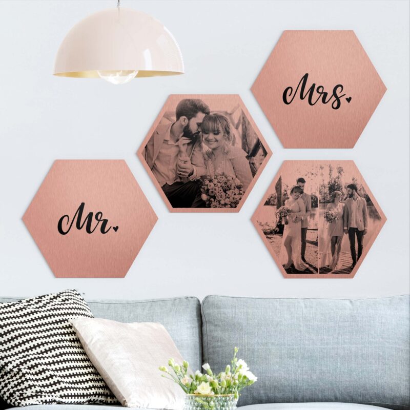 Bild von hexagon bild alu dibond designjpg | Individuelle 🎁 persönliche 🎁 personalisierte Geschenke bedruckt ▪ bestickt ▪ graviert