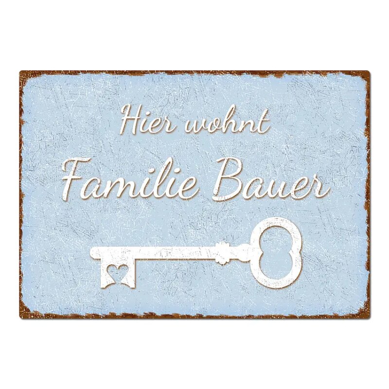 Bild von dekoschild im vintage look mitjpg | Individuelle 🎁 persönliche 🎁 personalisierte Geschenke bedruckt ▪ bestickt ▪ graviert