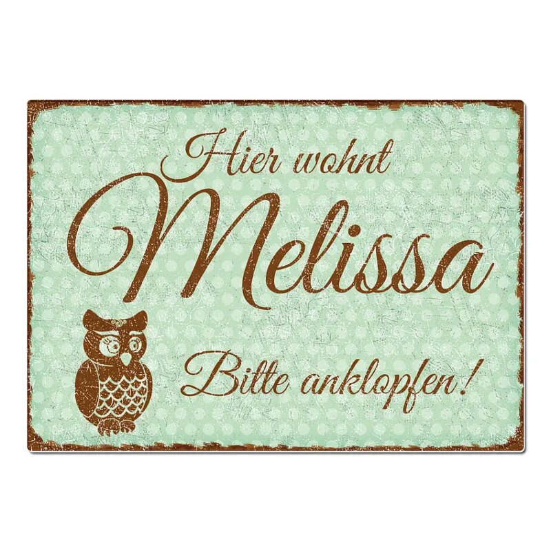 Bild von tuerschild puenktchen mit wunsjpg | Individuelle 🎁 persönliche 🎁 personalisierte Geschenke bedruckt ▪ bestickt ▪ graviert