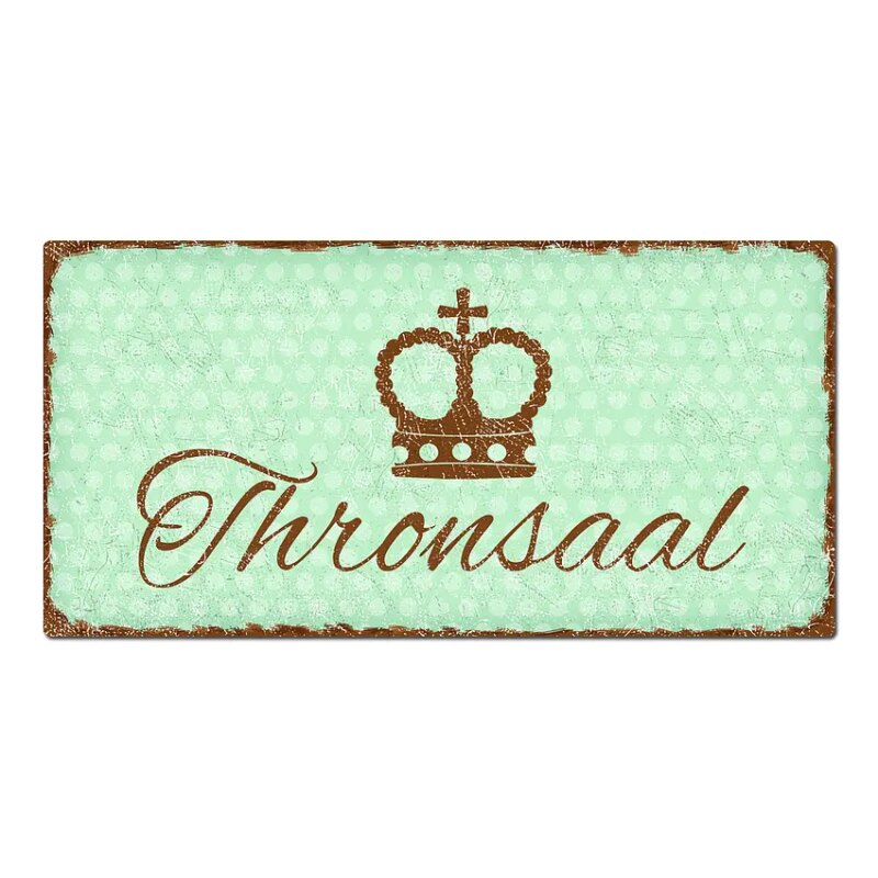 Bild von vintage tuerschild puenktchenjpg | Individuelle 🎁 persönliche 🎁 personalisierte Geschenke bedruckt ▪ bestickt ▪ graviert