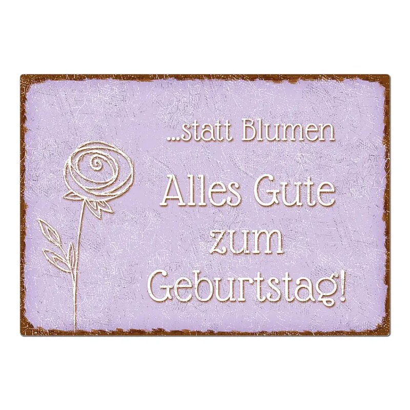 Bild von schild im shabby look mit wunsjpg | Individuelle 🎁 persönliche 🎁 personalisierte Geschenke bedruckt ▪ bestickt ▪ graviert