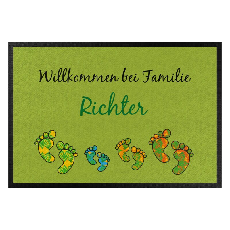 Bild von fussmatte mit eigenem text wiljpg | Individuelle 🎁 persönliche 🎁 personalisierte Geschenke bedruckt ▪ bestickt ▪ graviert