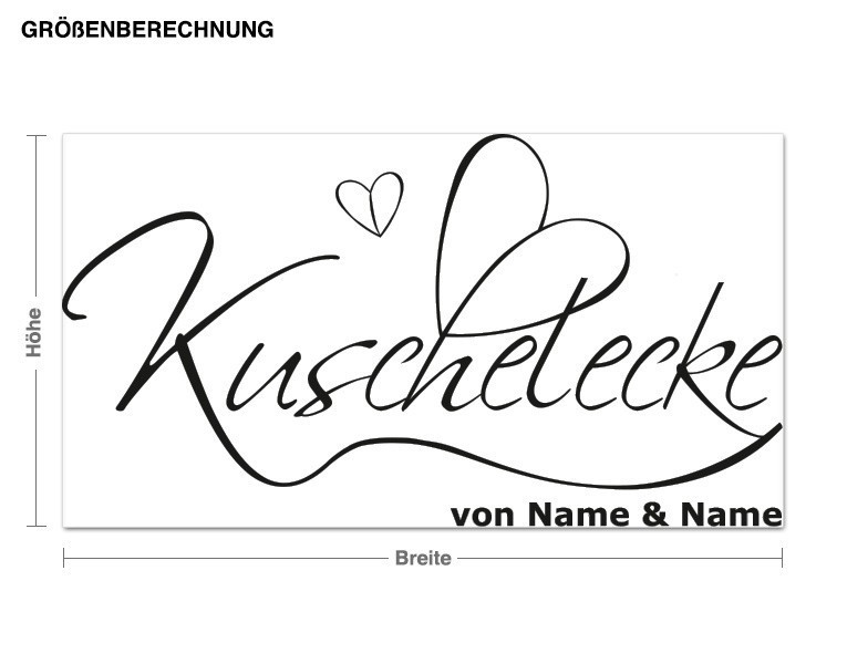 Bild von   wunschtext wandtattoo wunschtejpg | Individuelle 🎁 persönliche 🎁 personalisierte Geschenke bedruckt ▪ bestickt ▪ graviert