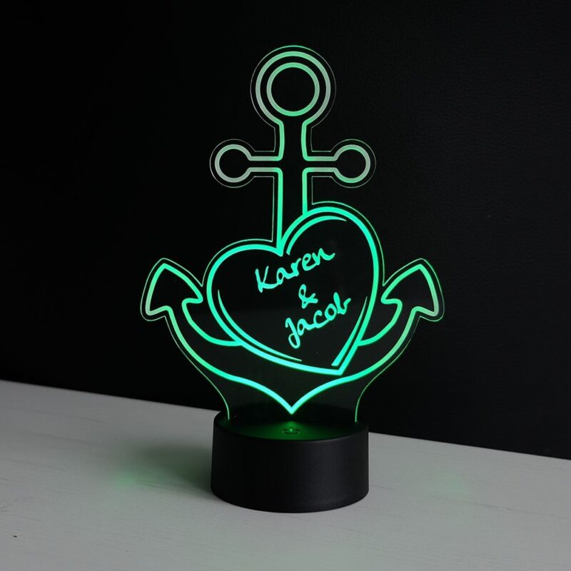 Bild von led deko licht liebes anker mijpg | Individuelle 🎁 persönliche 🎁 personalisierte Geschenke bedruckt ▪ bestickt ▪ graviert