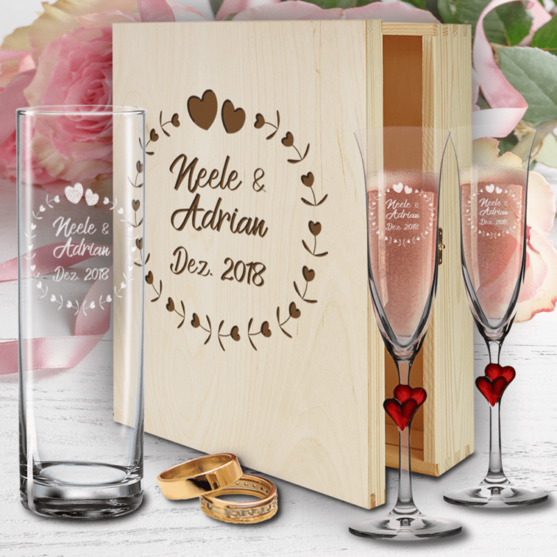 Bild von personalisierte holzbox zur hopng | Individuelle 🎁 persönliche 🎁 personalisierte Geschenke bedruckt ▪ bestickt ▪ graviert