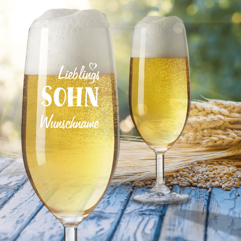 Bild von bierglas mit gravur von leonarpng | Individuelle 🎁 persönliche 🎁 personalisierte Geschenke bedruckt ▪ bestickt ▪ graviert