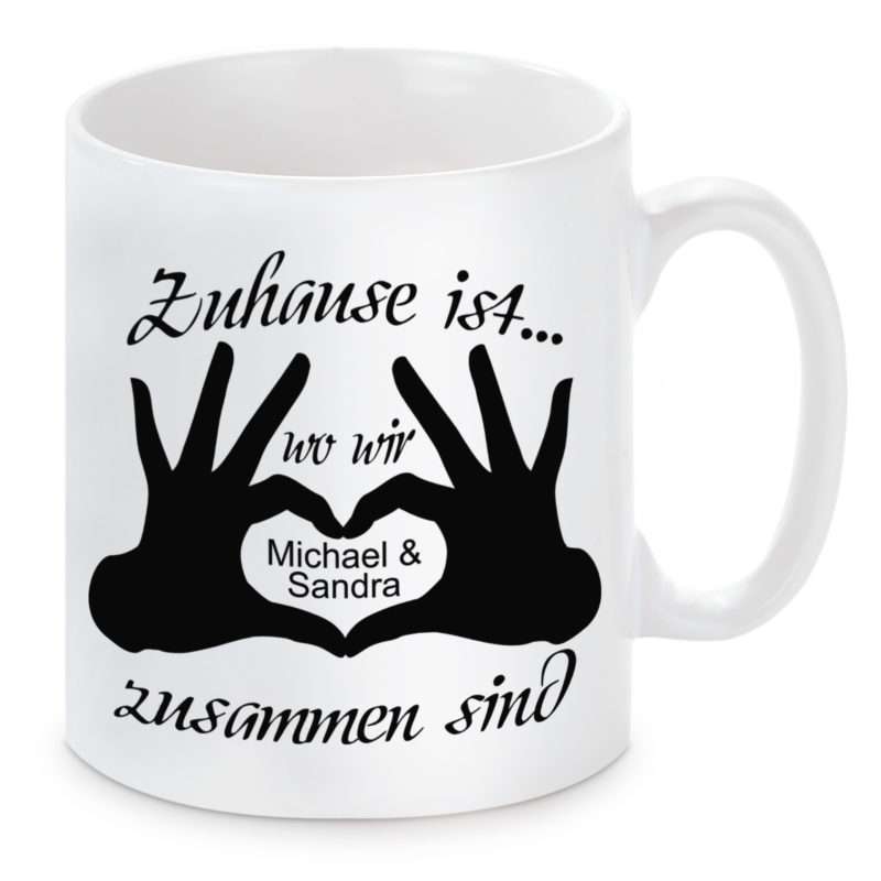 Bild von tasse modell zuhause ist wo wjpg | Individuelle 🎁 persönliche 🎁 personalisierte Geschenke bedruckt ▪ bestickt ▪ graviert